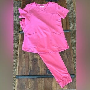 Uniform Advantage Pink Scrub Set